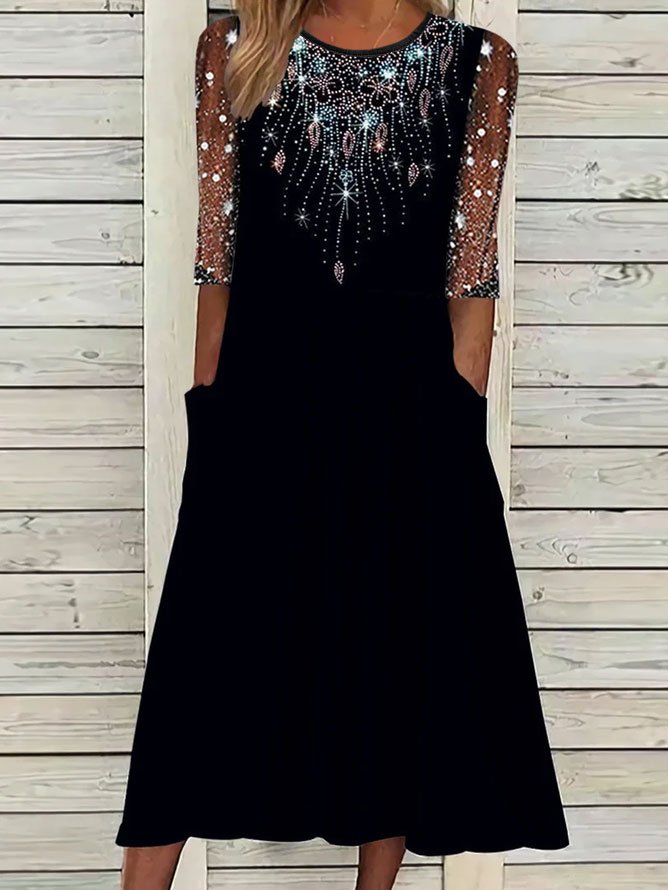 Urban Hot Drilling Geometric Dress