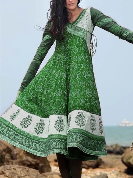 Cotton Casual Weaving Dress