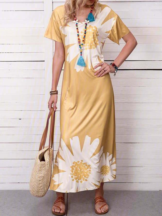Everyday Women's Dress Casual Daisy Print Dress