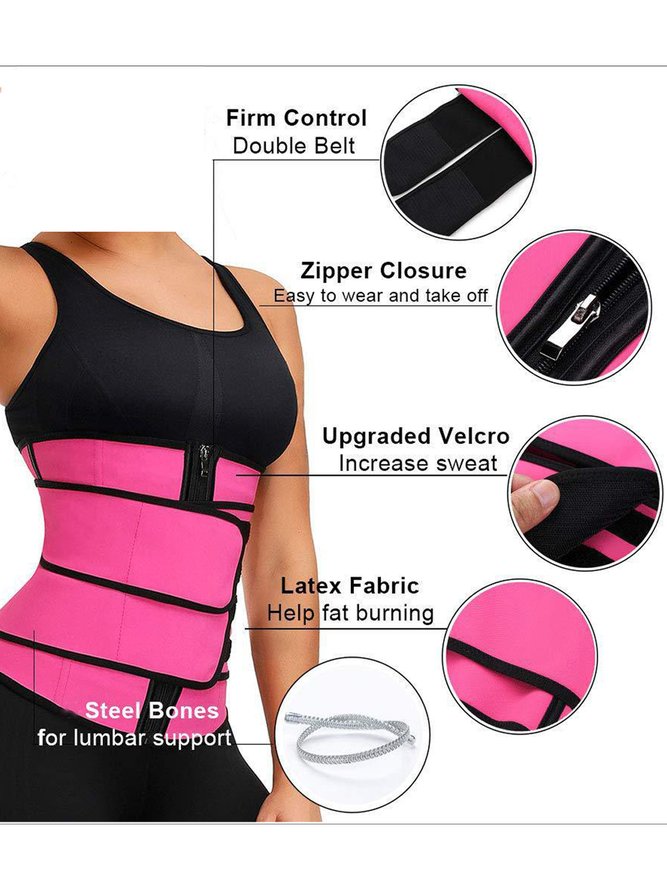 Fitness Sports Protection Velcro Zipper Belt Unisex